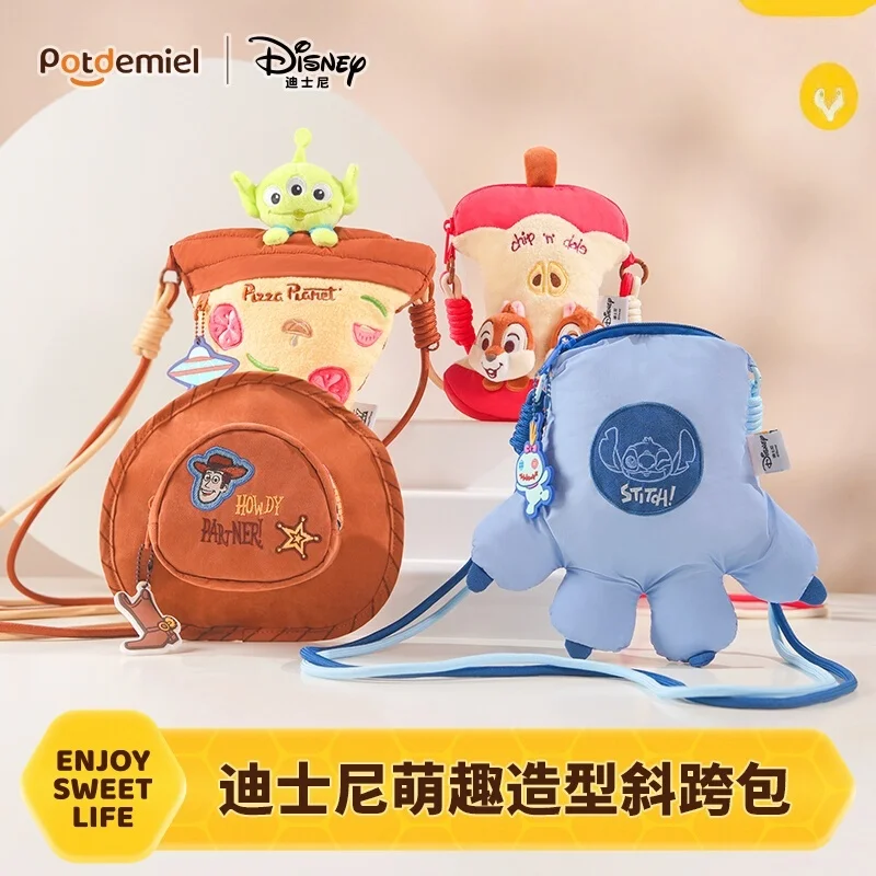 

Potdemiel Disney, аутентичная холщовая сумка через плечо, шляпа Вуди, милый подарок на день рождения для поездок на работу, аксессуар на тему аниме, праздничные подарки