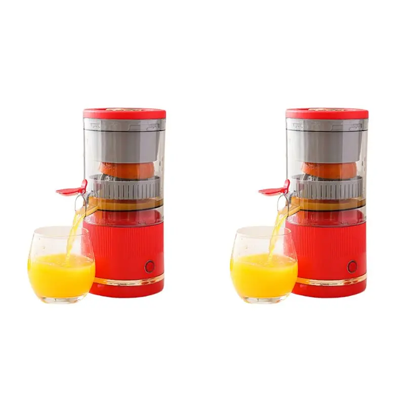 【popular-pick】2x-juicer-home-juicer-extracteur-de-jus-separable-et-portable-mini-mixeur-multifonction-rouge