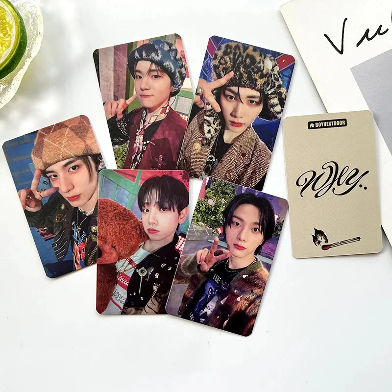 6Pcs/Set Kpop Idol BOYNEXTDOOR New Album WHY HD Printd Lomo Cards High Quality Photocards RIWOO SUNGHO LEEHAN TAESAN Fans Gifts