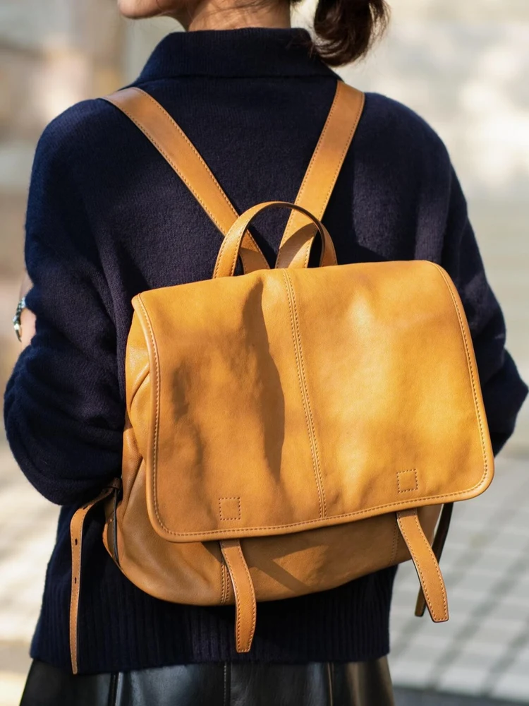 

Универсальная женская сумка через плечо большой вместимости, сумка для поездок на работу, в ретро-стиле, повседневная, простая, с двумя лямками, женская.