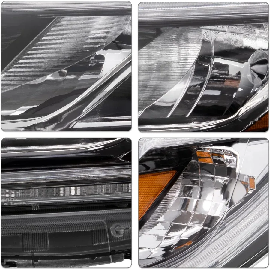 مجموعة مصابيح أمامية LED DRL لـ 20152016 طقم استبدال Honda CRV مع رؤية محسنة وتصميم جمالي حديث متوافق