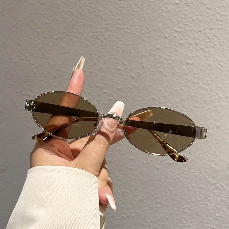 KAMMPT Vintage Ovale Sonnenbrille für Herren 2026 Neu mit Vollrand Lässige Dekorative Schattierungen für Damen Trendige Retro Luxus Markendesign Sonnenbrillen