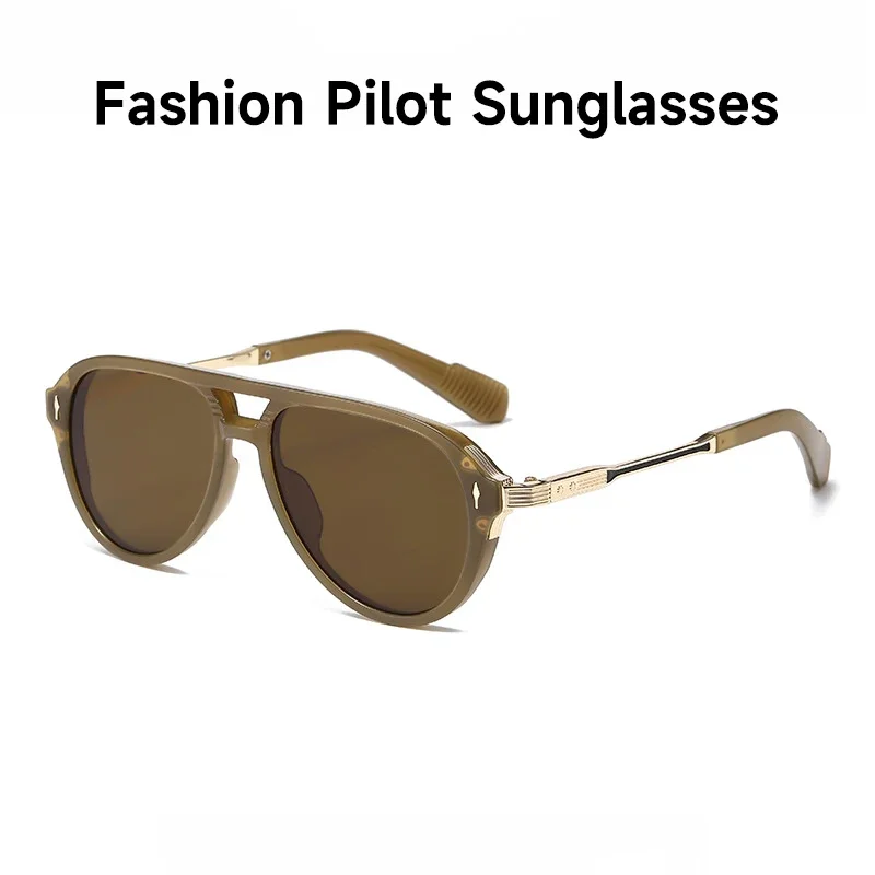 Nuevas Gafas de Sol Arrow Pilot para Hombre y Mujer, Protección UV400, Retro, de Diseñador, con Doble Puente, para Viaje
