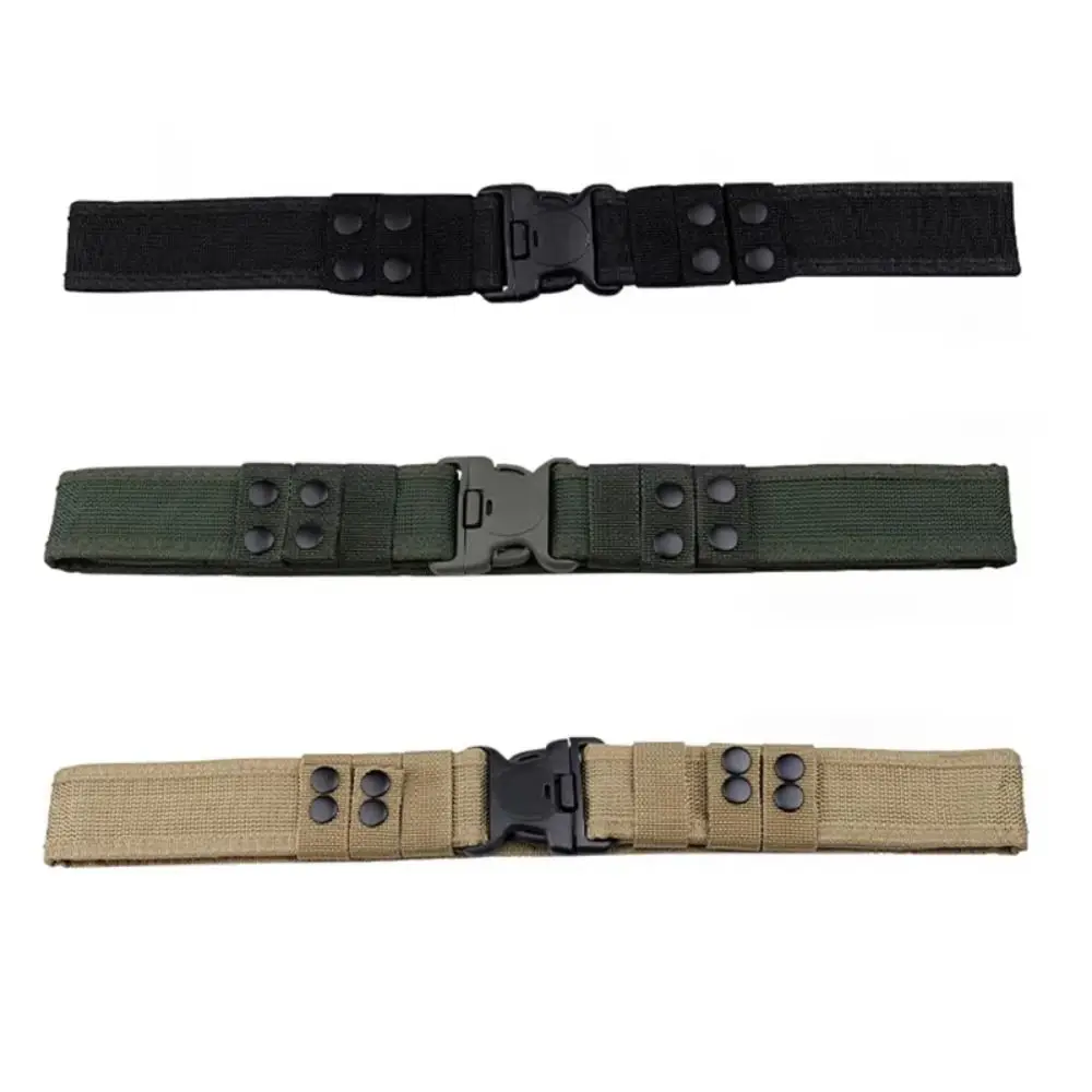 

Fishing Tool Quick Release Men Belt Adjustable Breathable Canvas Waistband 130cm Colorful Marine Corps Duty Belt Hiking Tools
