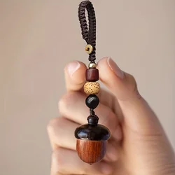 Handcrafted Acorn Pine Cone Pendant Keychain Car Hanging Backpack Accessory