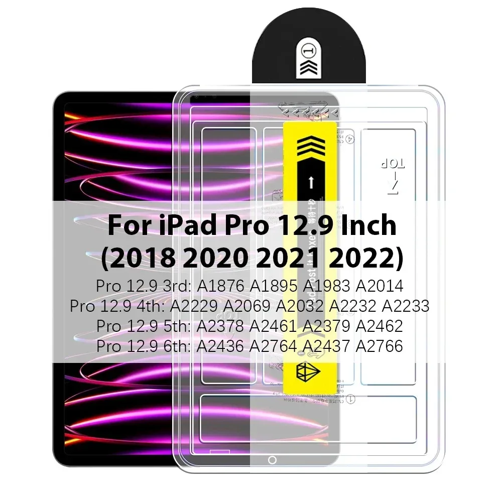 Gehärtetes Glas für iPad Air 13 11 5 4 3 M3 M2 Pro13 M4 A16 11. 2025 12.9 Displayschutzfolie 10 9 10. 9th Mini 7 6 Instant Film