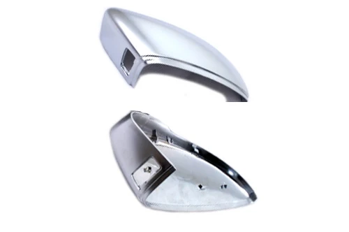 

Replacement Part R Line Style Silver Matt Chrome Side Mirror Cap Replacement (Lane Assist) FOR VW Passat B7 / CC