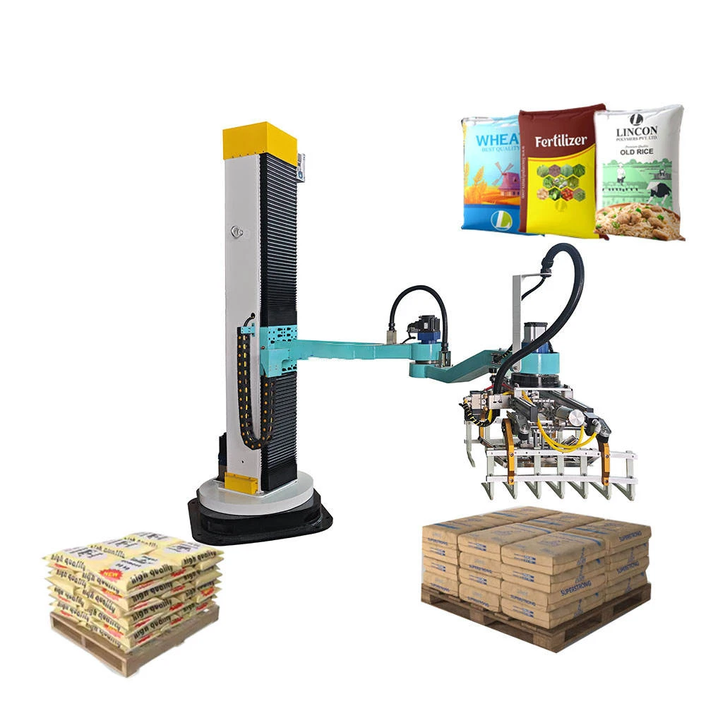 High Efficiency Column Palletizer for Peanuts and Soybeans