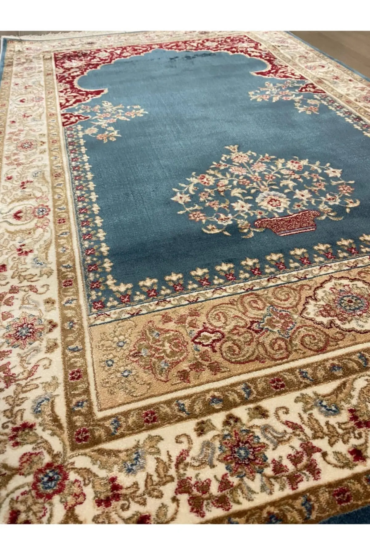 DOLBOVI shiny silk Rug Meditation Rug