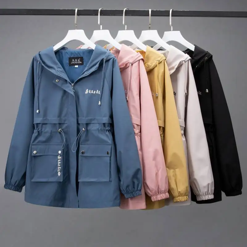 

Spring and Autumn Windbreaker Short Coat Women's Top 2023 New Trendy Casual Female Student Korean