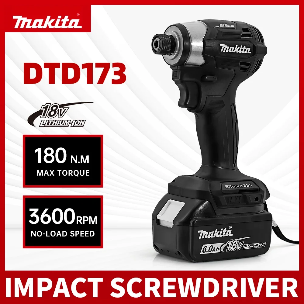 

Бесщеточная электрическая дрель Makita DTD173 18 В — 180 Нм, 3 режима (дерево/болт/Т-режим) для обустройства дома и инструменты для проектов DIY