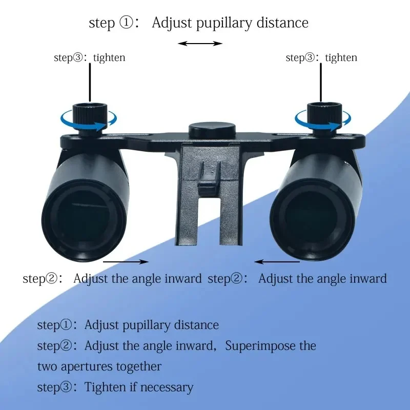 Odonto sem galantia dental led cabeça luz lâmpada lupas 2.5x 3.5x 6x dentista cirúrgico farol ampliação binocular