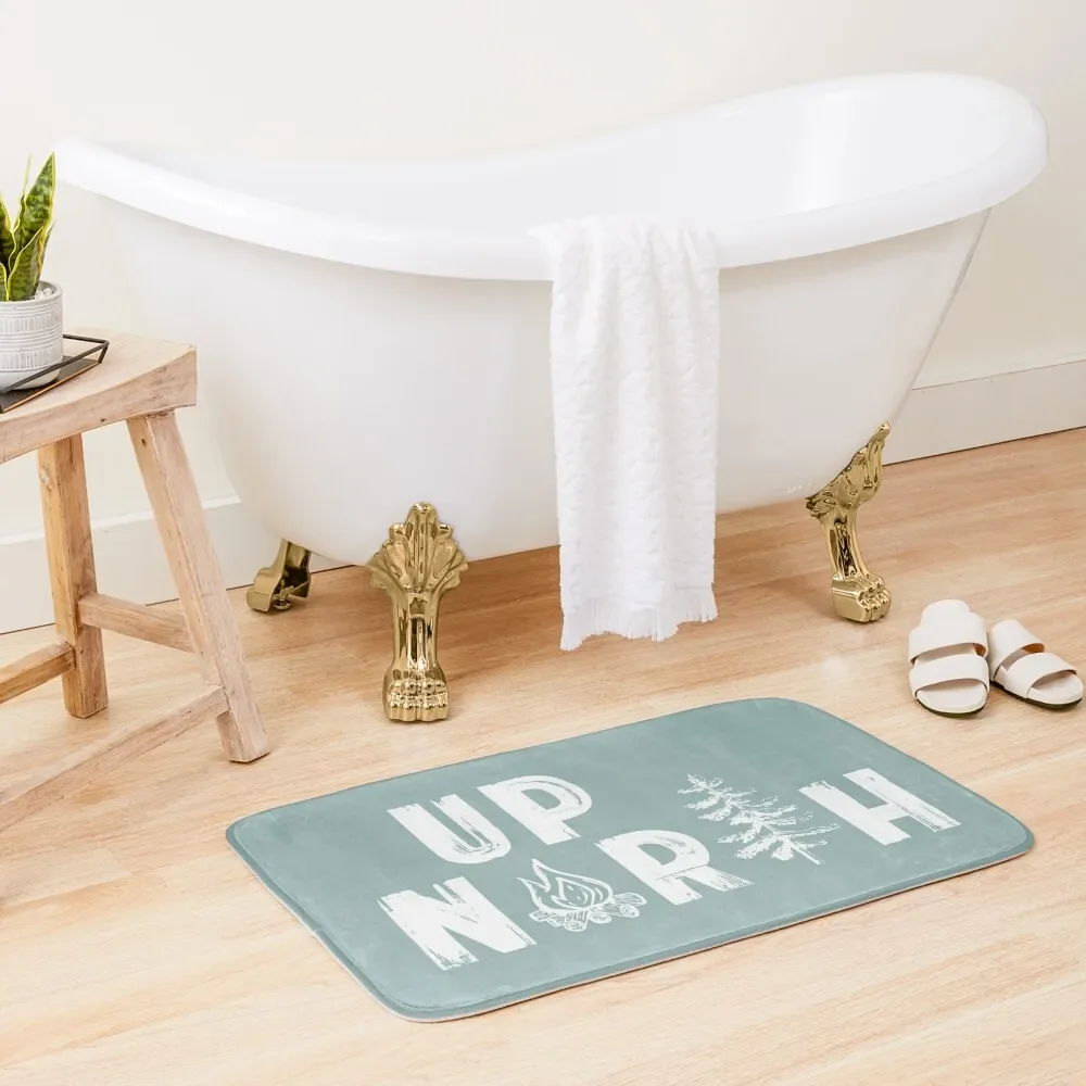 

Campfires Up North in the Woods Bath Mat Carpet For Bath Bath Carpet Carpets For Bathroom Carpet For Home Entrance Mat