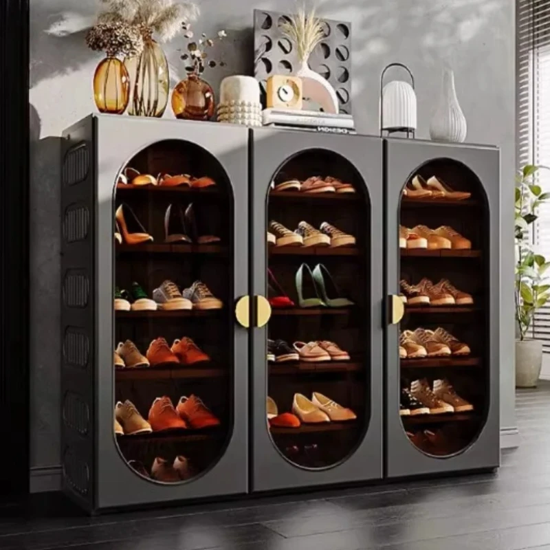 Organizer Entry Shoe Cabinet Vertical Dust Cover Organizer Storage Shoe Cabinet Quality Thin Organizador De Zapatos Furniture