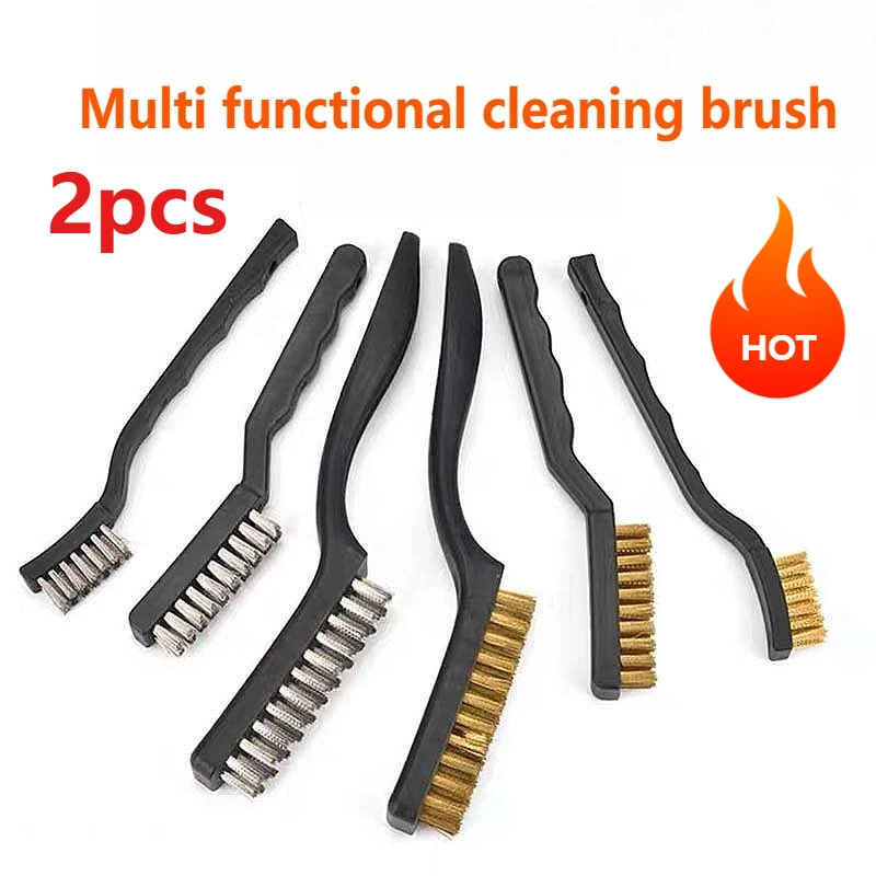 

2 шт. проволочные щетки, медные щетки, аксессуары для чистки, щетки из нержавеющей стали, медная проволока для очистки металлической ржавчины