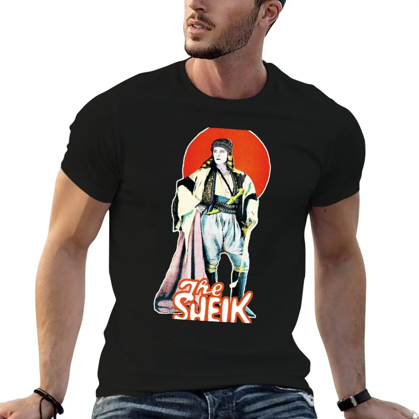 

HD The Sheik (1921) - Silent movie T-Shirt mens graphic t shirts t shirts for man cotton funny T-Shirt