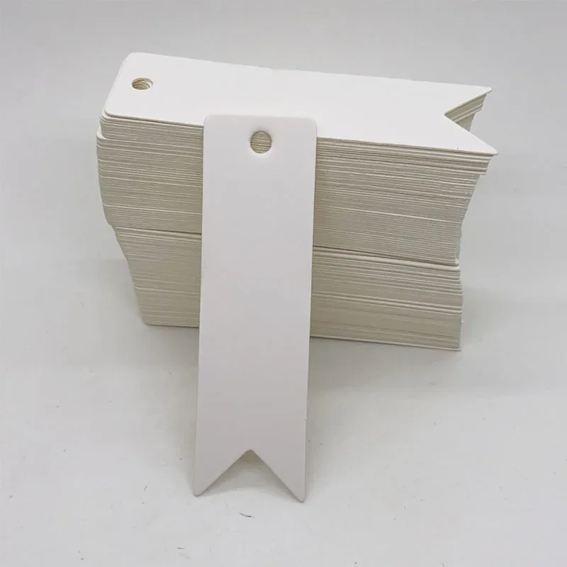 100pcs Thank You Tags White Brown Kraft Paper Tag Garment Shoes Box Decor Hang Tags DIY Craft Apparel Accessories Product Label view 4