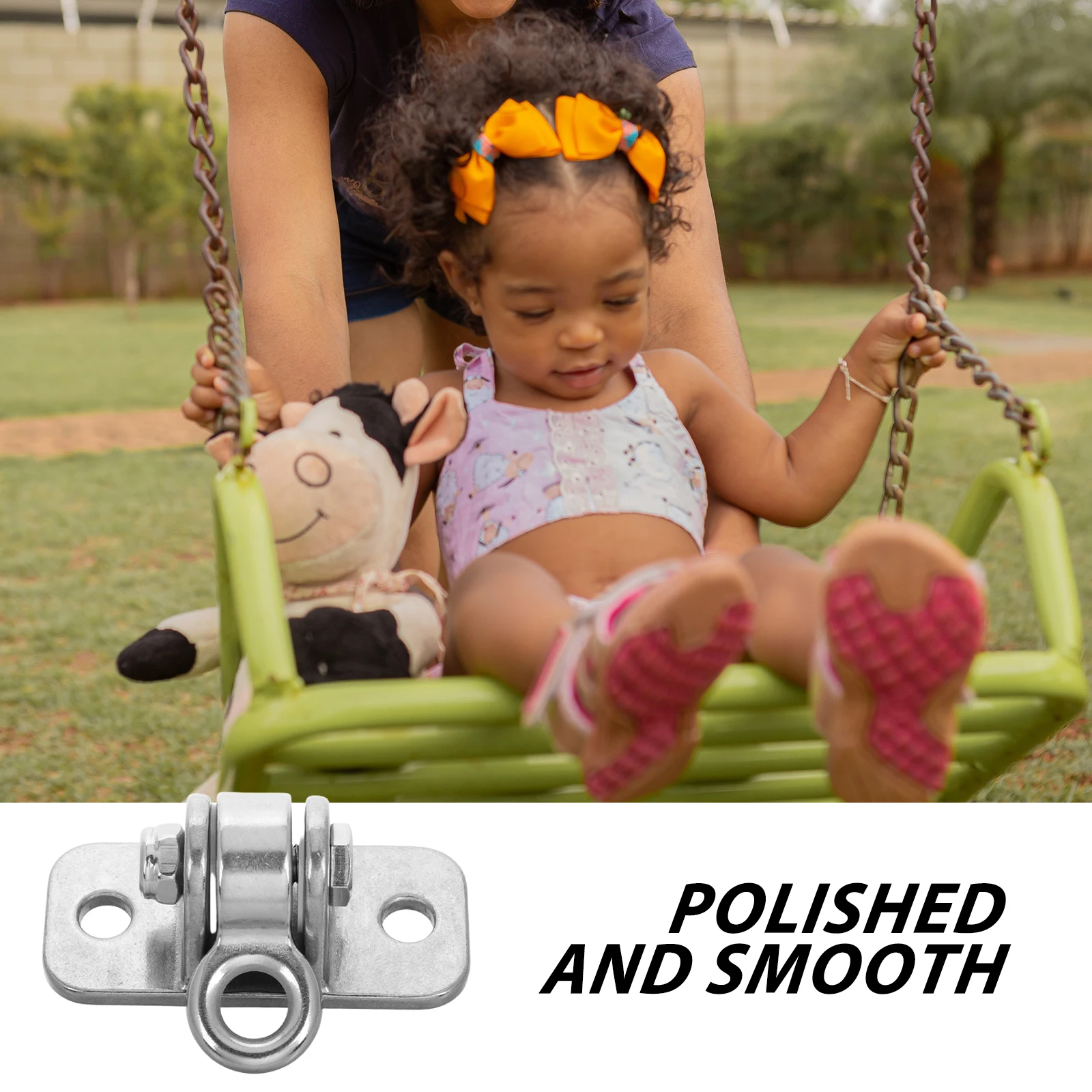 

Hooks for Hanging Swing Hanger Heavy Duty Ceiling Mount Hammock Chairs Metal Bearing Rotating Silver Swings