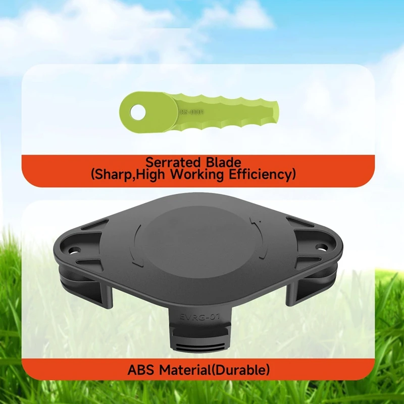 Imagem -02 - Cabeça Plástica do Aparador para Ryobi Aparadores com 10 Lâminas de Carga Rápida 18v 24v 40v Ry40210 Ry40210a
