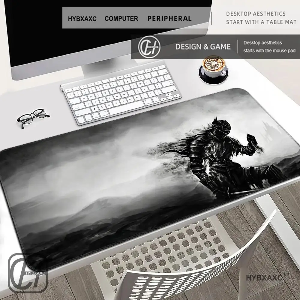 HYBXAXC Dark Knight Style Large Mouse Pad Non Slip Rubber Desk Mat Waterproof Gaming Keyboard Pad for Office Home