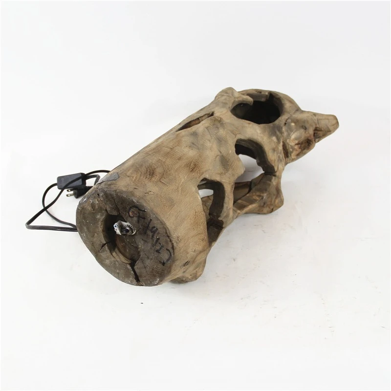 

European handmade wooden craft table lamp floor lamp B & B restaurant cafe decorative lamp ornament