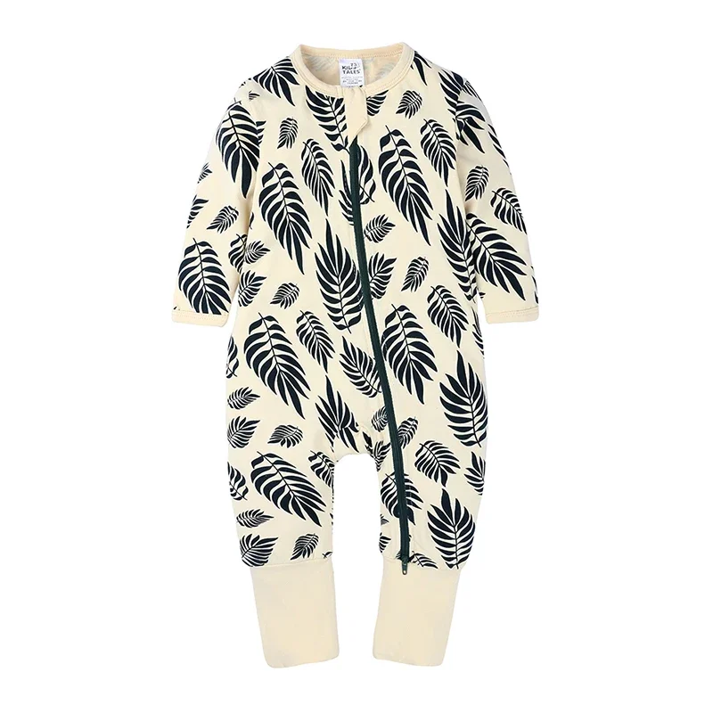 

Cartoon Print Cotton Overalls for Newborn Baby Girls Boys, Infant Toddler Kids Unisex Outfits Romper Pajamas