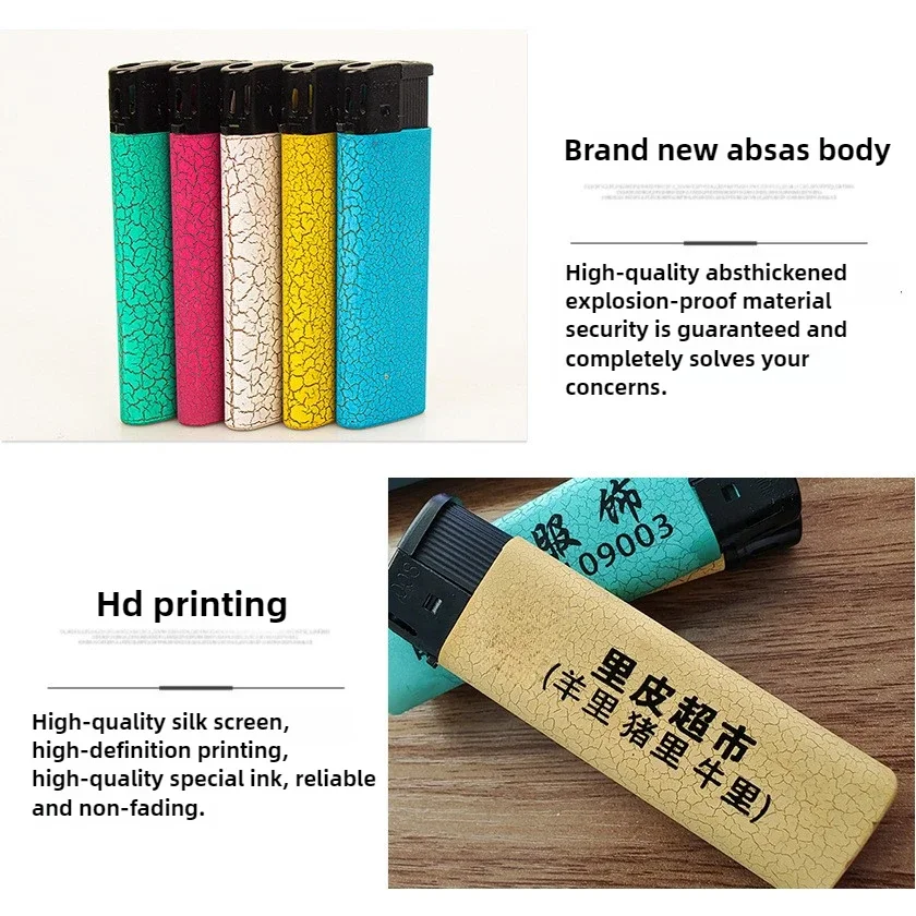 Lighters Manufacturers Wholesale Customized Advertising, Wheel Lighters Electronic Open Flame Disposable Windproof Lighters