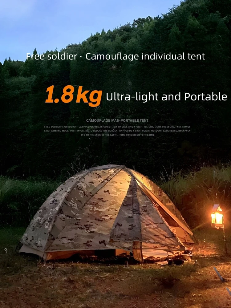 Ultra-Lightweight Camping Tent Waterproof Easy Build Beach Tent Outdoor 2 Person Portable Large Space Hiking Backpacking Tents