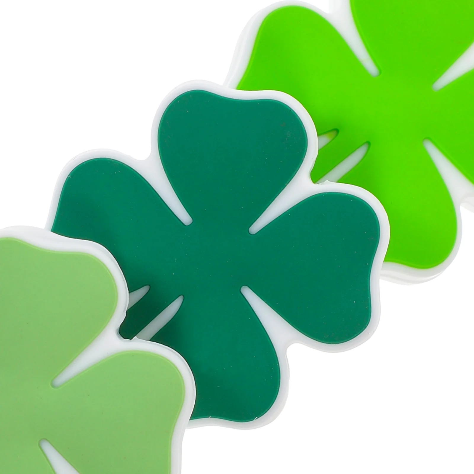 15 Uds. De cuentas de silicona de cuatro hojas, dijes de hojas resistentes para hacer joyas, llaveros artesanales, cuentas de silicona para llaveros