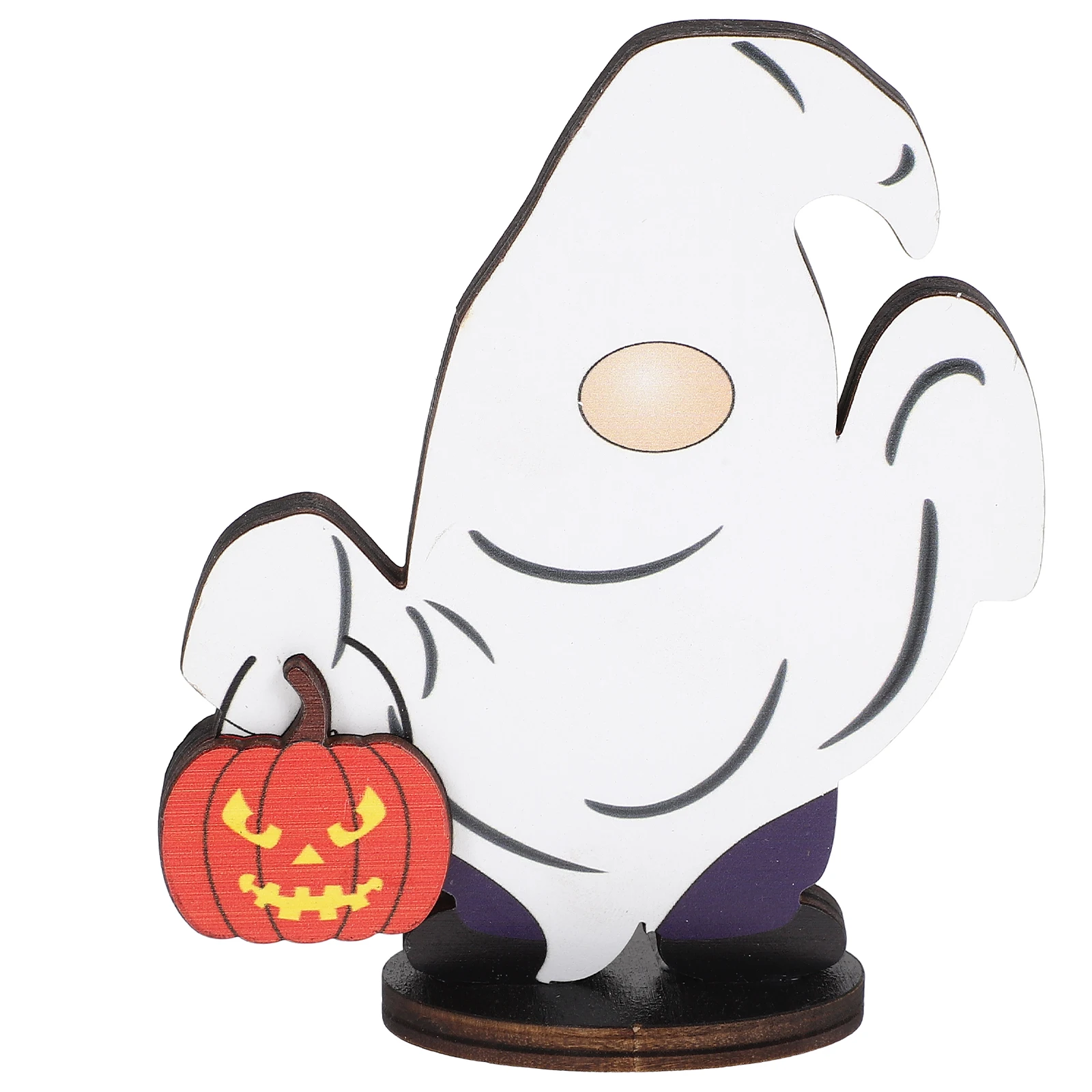 Halloween Houten Kabouter Tafelbord Middelpunt Decor voor Party Desktop Ornament Festival Sfeer Enhancer Halloween Decor