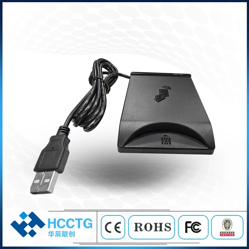 DCR2100 Dual Interface Contact IC 13.56 MHz USB Contactless NFC Smart Card Reader Writer