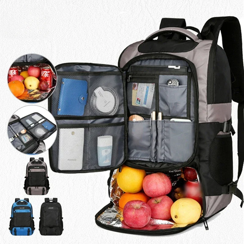 

High-capacity Backpack Cooler Insulated Leak Proof ,Portable Lightweight Beach Travel Camping Lunch Backpack for Men and Women