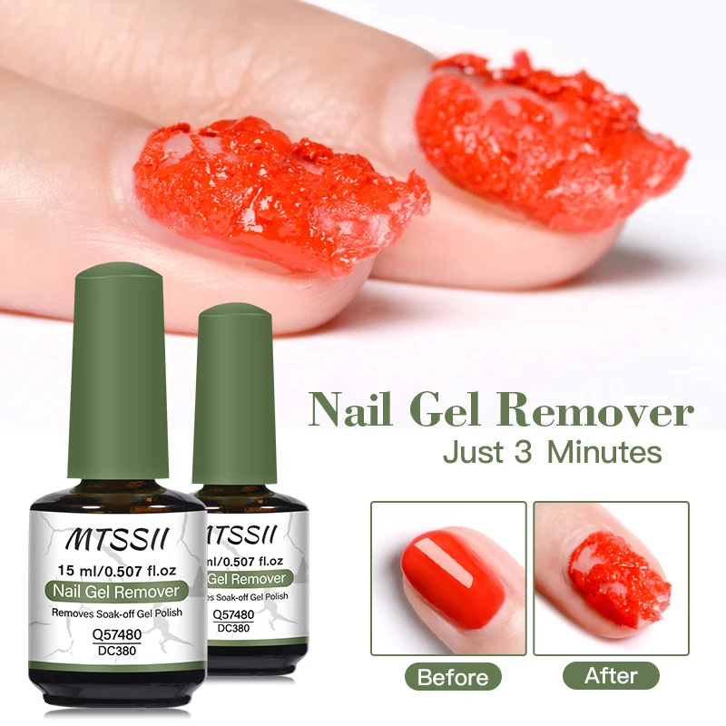 Mtssii 15ml Magic Remover Nail Gel Polish Remover UV Gel Polish Delete Magic Burst Nail Gel Remover Semi Permanent Varnish