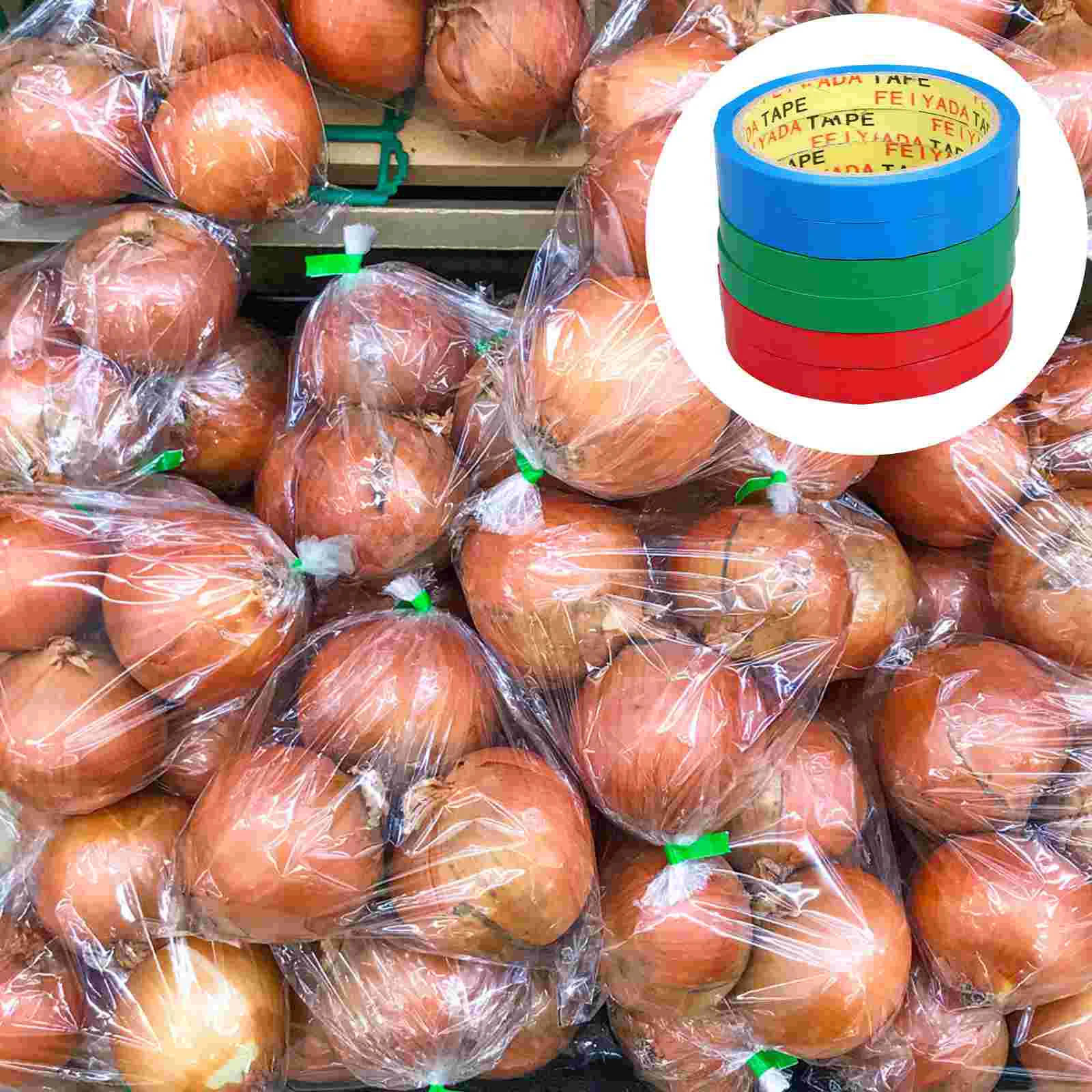 6 Rolls Tape Sealing Machine Packaging Bag Tapes for Tying Packing Multifunction