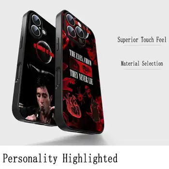 Klasický kryt na telefon s jizvami a vzorem Tonnyho Montany pro iPhone 16 16e 15 14 13 12 11 Plus Pro Max, měkký, černý, nárazuvzdorný kryt 8 nejlepší prodej masky na iPhone - №3