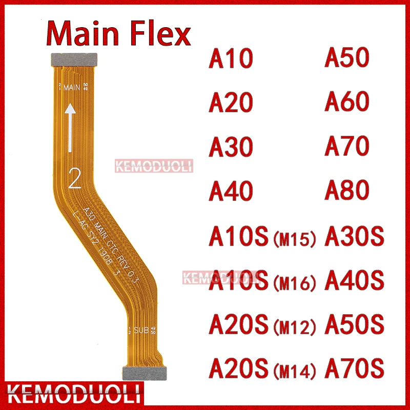 

Motherboard Connector Cable for Samsung Galaxy A10 A20 A30 A40 A50 A60 A70 A10S A20S A30S A40S A50S A70S Main Board Flex