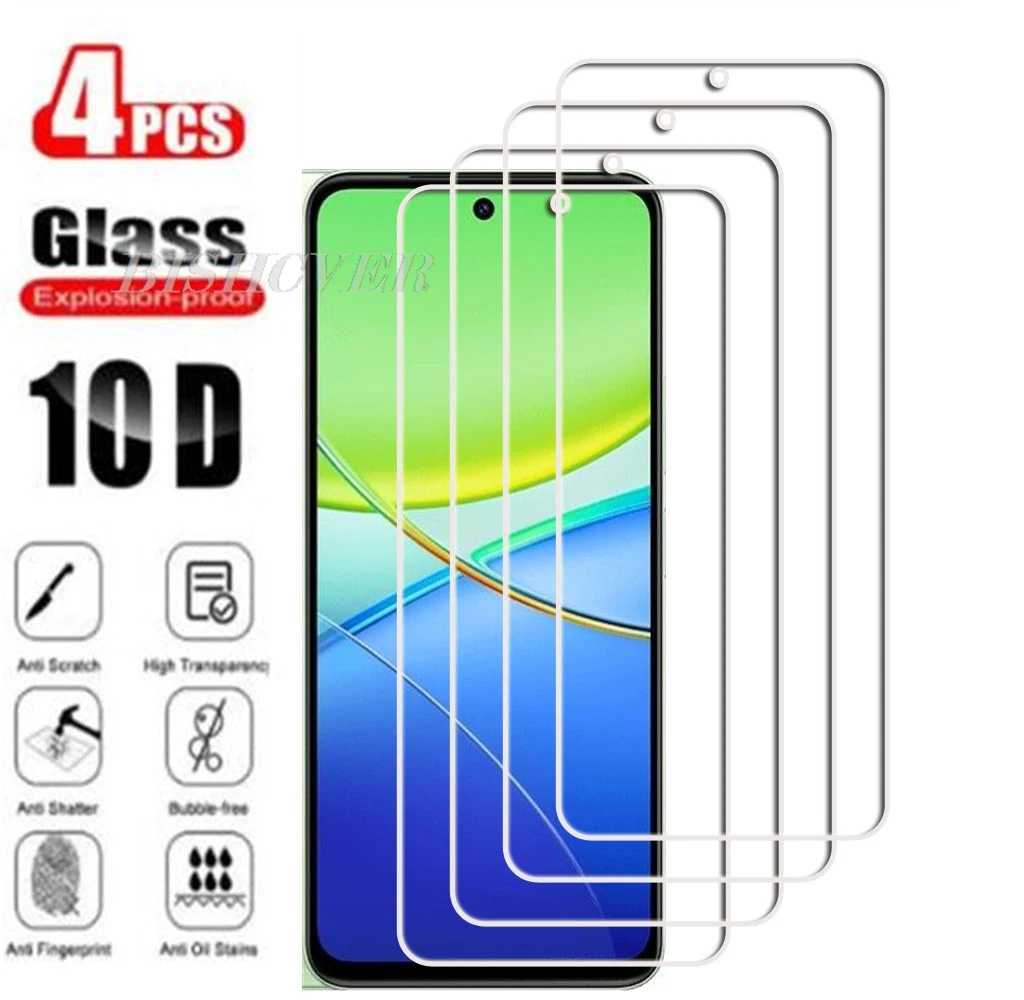 4Pcs Tempered Glass For Vivo Y37 Pro 5G 6.68