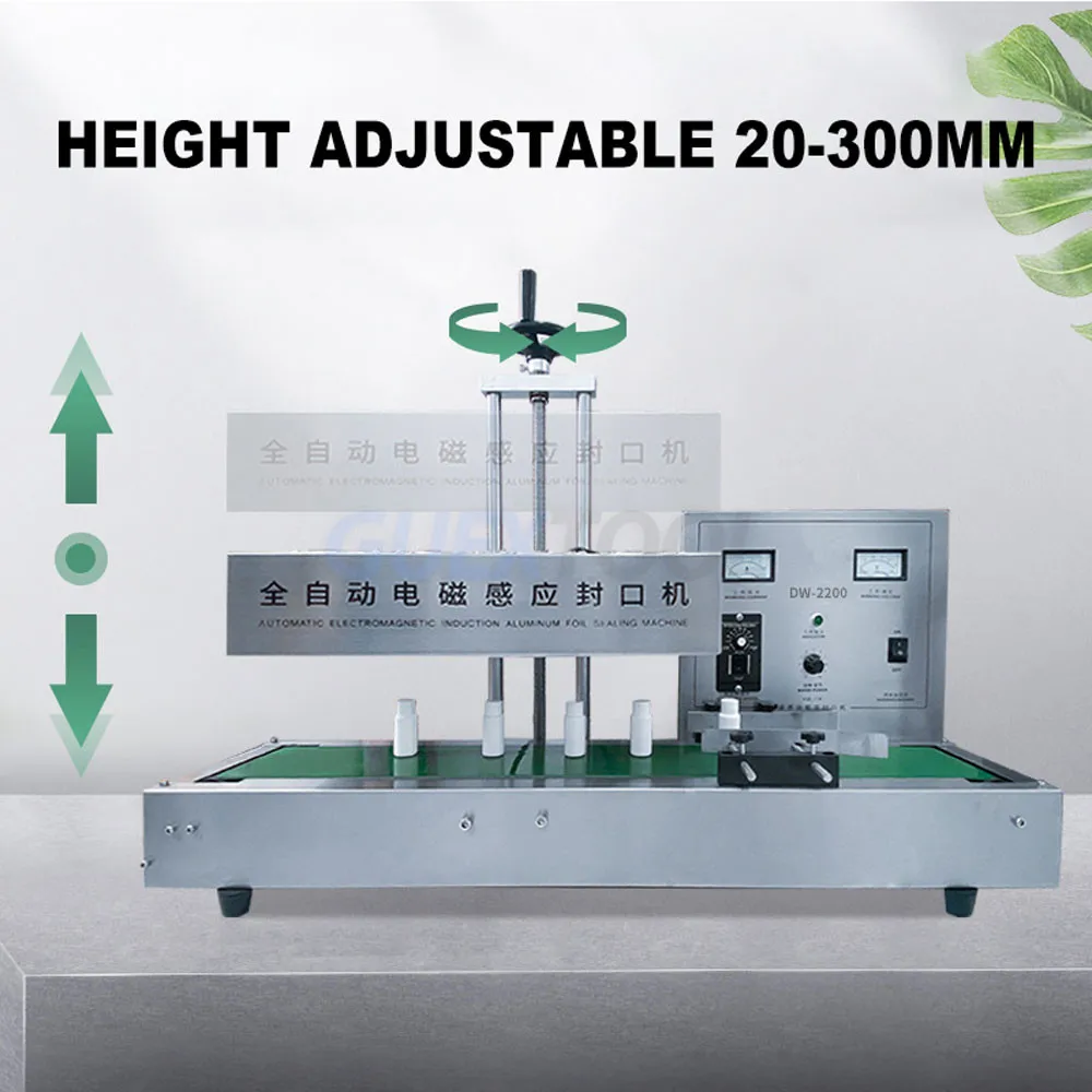 Automatic Continuous Electromagnetic Sealing Machine Induction Aluminum Foil Packing Machine Plastic Glass Bottle Cap Sealer