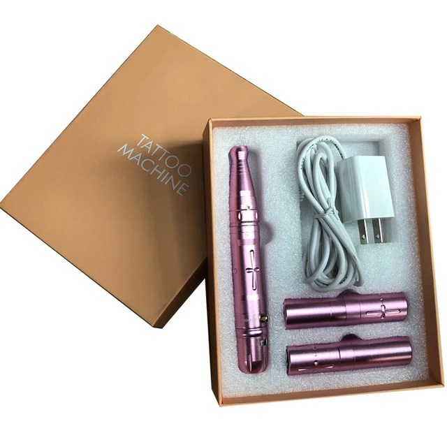 Professional Wireless Permanent Makeup Machine Pen Beauty Eyebrow Tattoo Machine with 2 Battery Fast Delivery