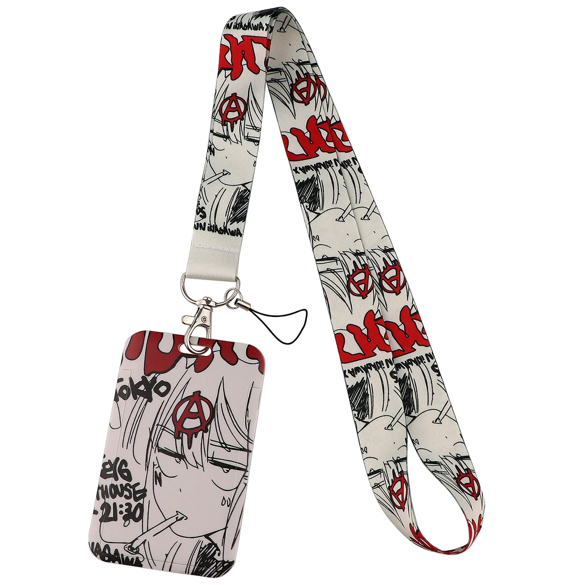 

Lanyard Keychain ID Credit Card Cover Pass Mobile Phone Charm Cartoon Neck Strap Badge Holder Key Holder Accessories