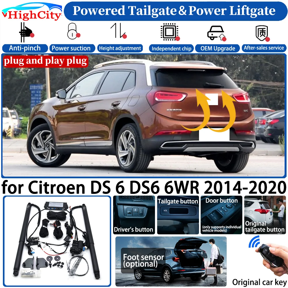 for Citroen DS 6 DS6 6WR 2014-2020 Car OEM Automatic Smart Powered Tailgate Power Liftgate System Intelligent Trunk Lift Kit