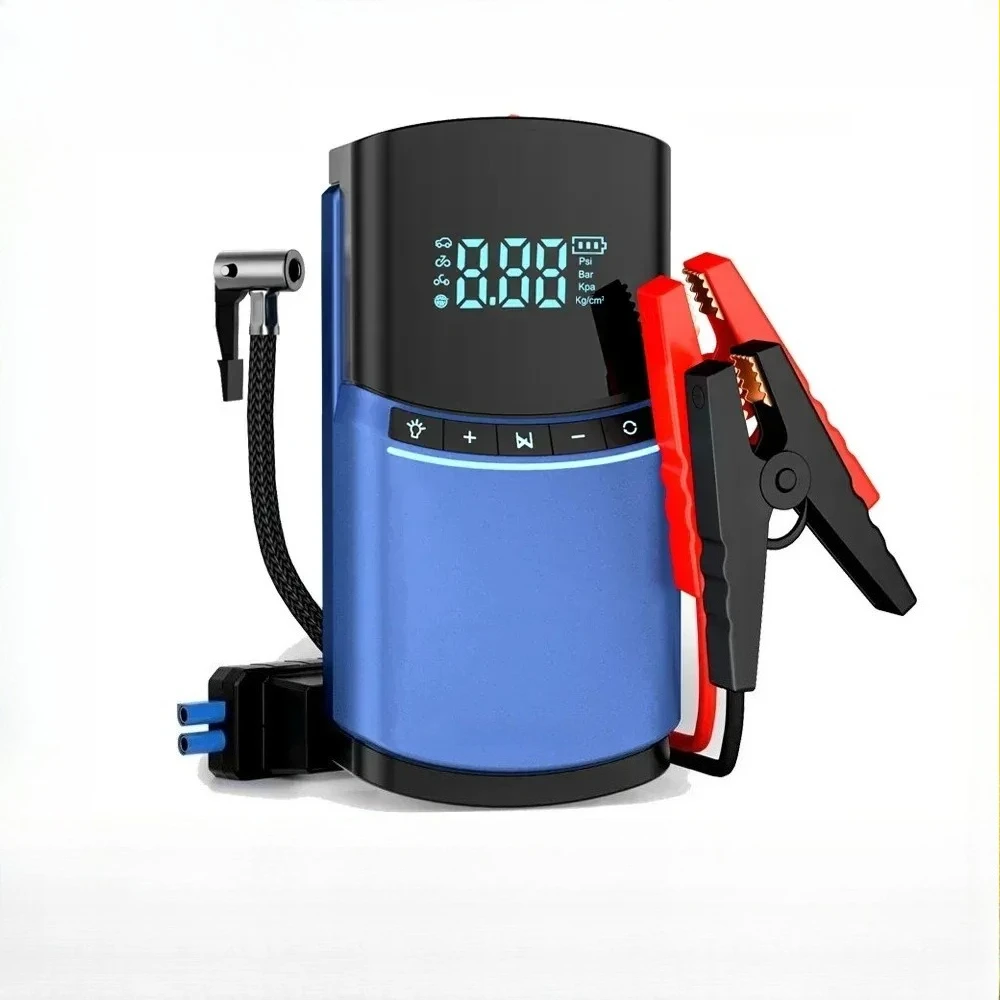 

Car Jump Starter Power Bank 150PSI Tyre Inflatable Compressor 2000A Starter Device Air Pump Car Battery Starter Power Bank