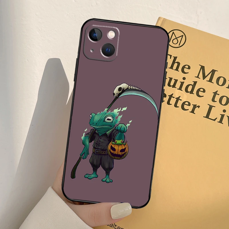 Cute Mouse Axolotl Frog Wizard Case For iPhone 16 15 14 Pro Max Plus 13 12 Mini 11 Pro Max Back Cover