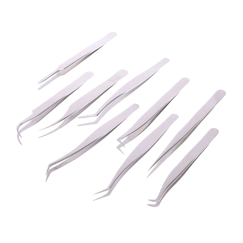 Makeup Professional Eyelash Tweezers 3D Volume Eyelash Extension Tweezer Fan Lash Eyebrow Tweezers