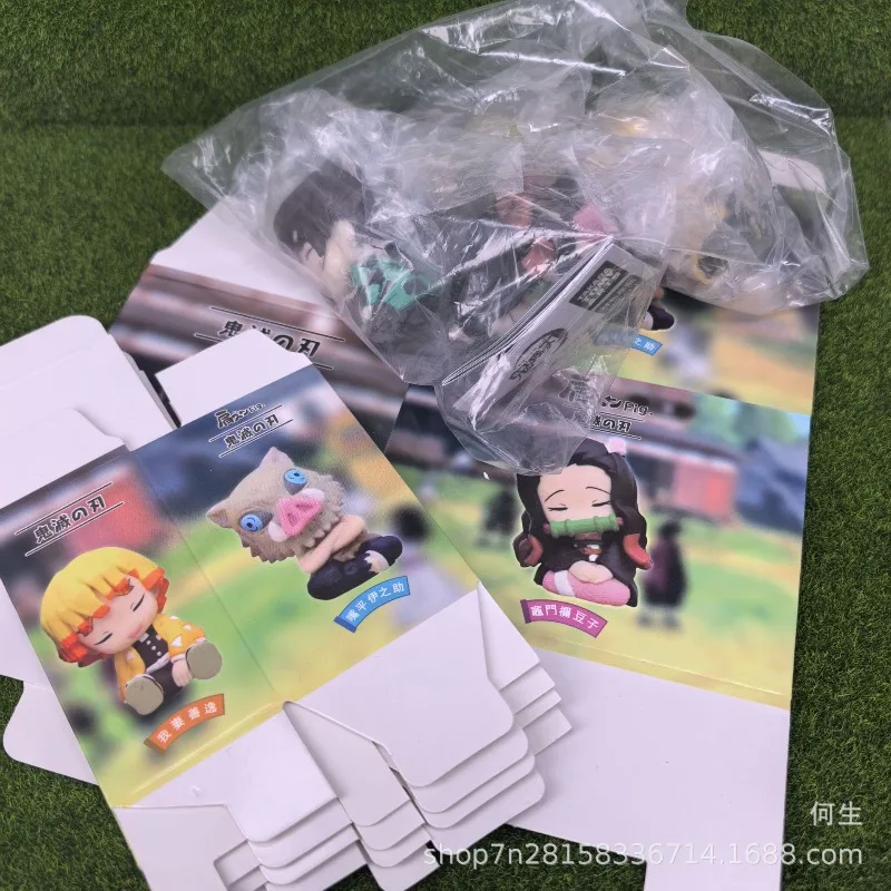 

Demon Slayer Blind Box Toys Sleeping Series Cute Figure Kamado Tanjiro Kamado Nezuko Doll Model Toys Collect Ornaments