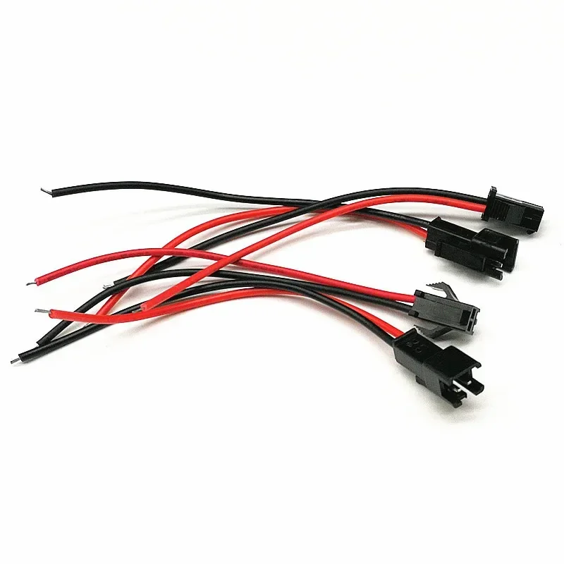 10CM Unilateral Wire Connector Terminal Line for LED Downlight, Ceiling Lamp, Toy Battery Cable, Male to Female Plug Terminal