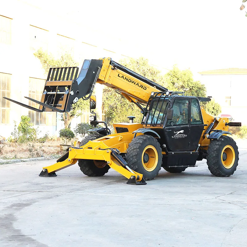 LANDWARD Factory Professional Design Telehandler อาคาร Multi-Purpose Forklift Telescopic Handler ขายดีที่สุดที่กําหนดเอง