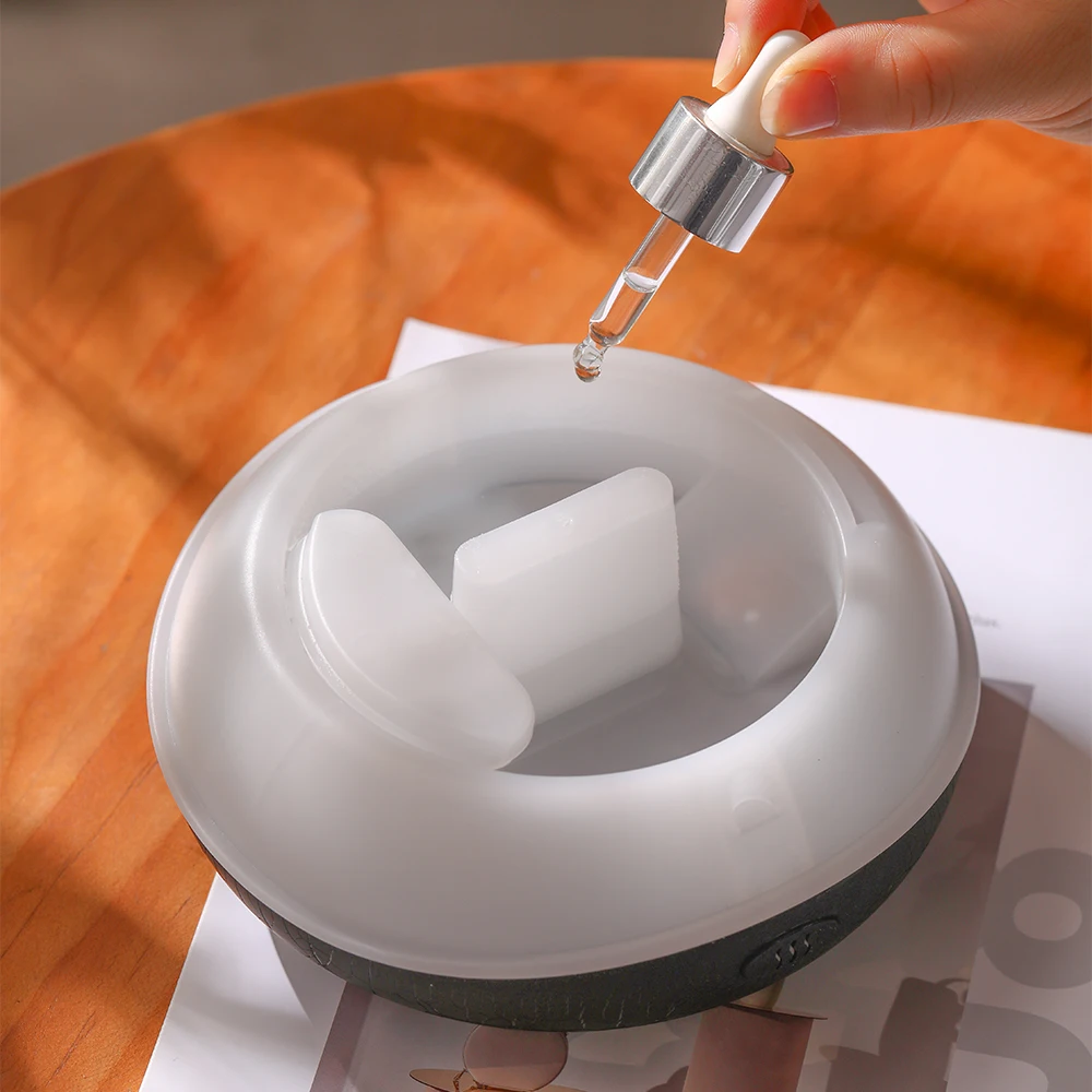 USB Flame Humidifier Essential Oil Diffiduser Realistic Fire Mist Aroma Diffuser LED Night Lamp Air Humidifier for Office image 6