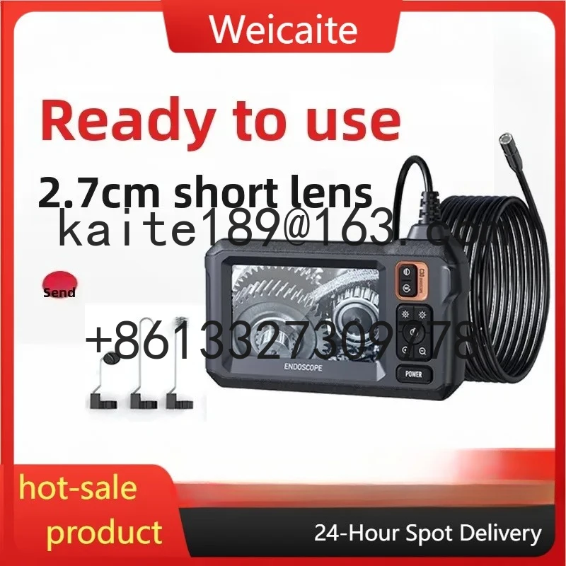 

C30 Industrial Endoscope Camera 8mm HD1080P 4.3-inch IPS Screen 1080P , Auto Repair Pipe Inspection Mirror IP67 Waterproof LED