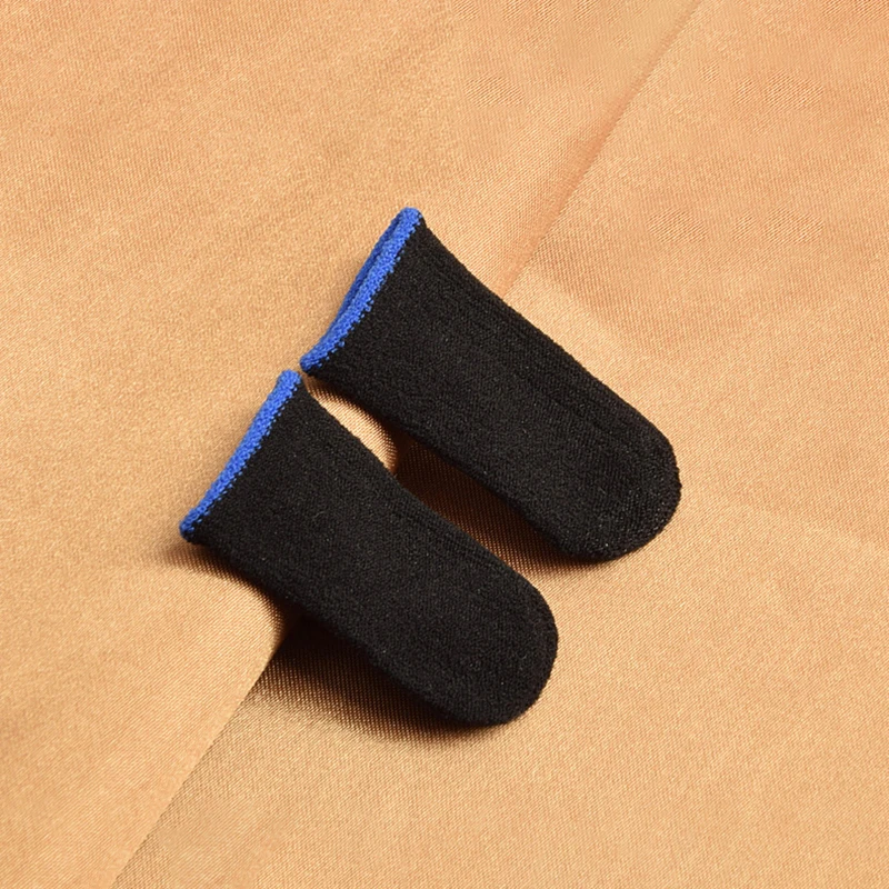 Respirável Game Controller Finger Sleeve, à prova de suor, Non-Scratch, Touch Screen, Gaming Thumb Gloves, Gamer Sleeve, 2Pcs